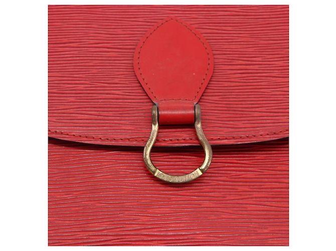 LOUIS VUITTON Borsa a Spalla Epi Saint Cloud GM Rossa M52197 LV Auth YKZ1560 Rosso - vista 18