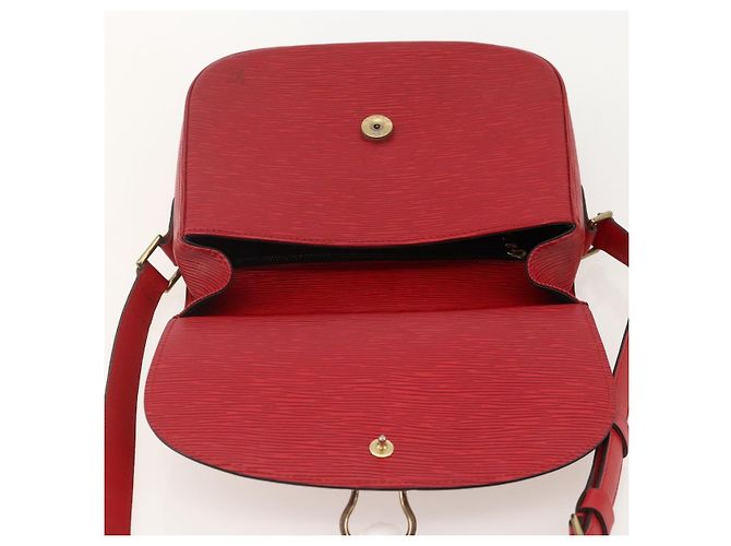 LOUIS VUITTON Borsa a Spalla Epi Saint Cloud GM Rossa M52197 LV Auth YKZ1560 Rosso - vista 19