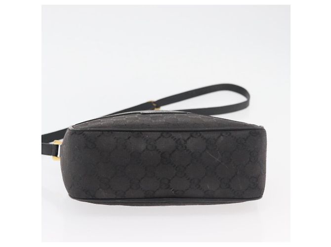 Borsa a Spalla GG Canvas Gucci Nera Oro 001 14 0412 Auth 175200 Nero D'oro - vista 5