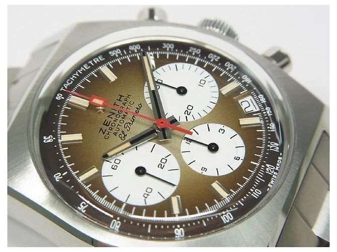Zénith ZENITH Chrono Master Revival El Primero A385 Gradiente marrone Prodotti autentici Uomini Argento - vista 2