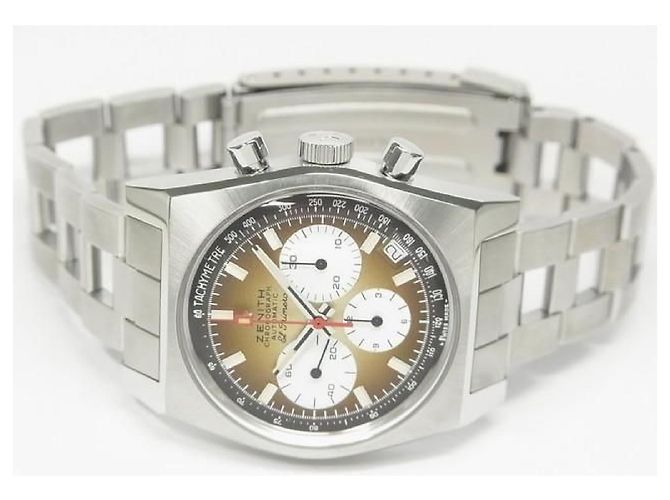 Zénith ZENITH Chrono Master Revival El Primero A385 Gradiente marrone Prodotti autentici Uomini Argento - vista 20