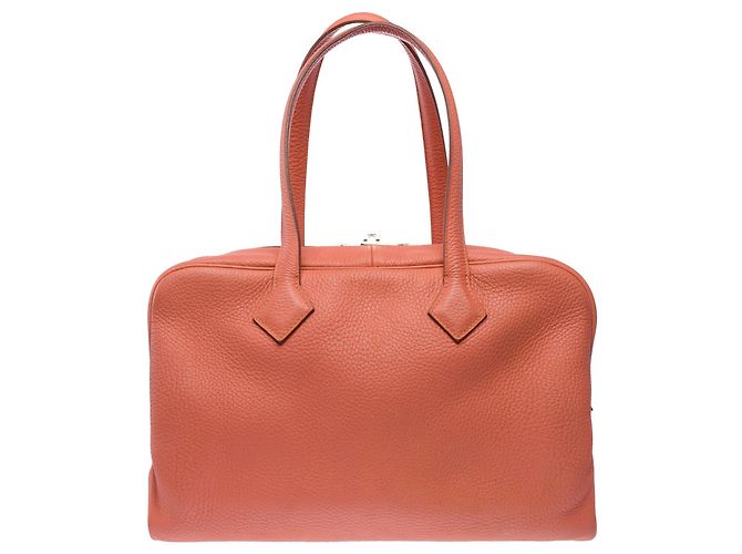 Hermès Borsa HERMES Victoria in Pelle Rosa - 103481 - vista 3