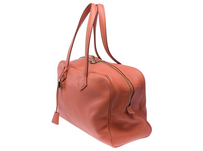 Hermès Borsa HERMES Victoria in Pelle Rosa - 103481 - vista 4