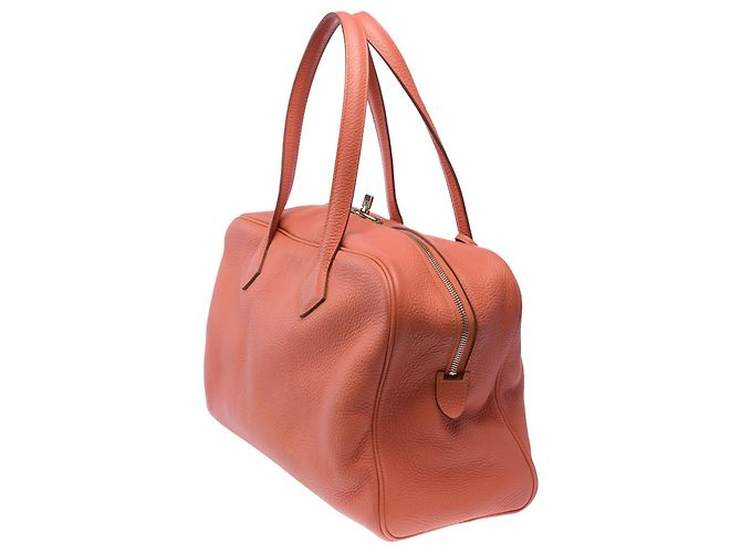 Hermès Borsa HERMES Victoria in Pelle Rosa - 103481 - vista 5