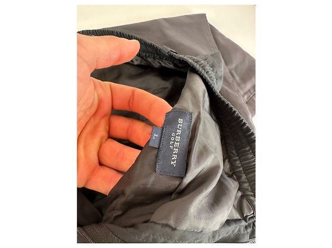 Vintage Burberry Nova Check Trim Jogginghose Schwarz 38/M - Ansicht 7