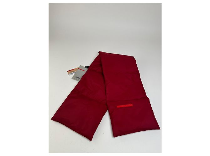 Bufanda acolchada Vintage Prada Sport Linea Rossa Roja - vista 12