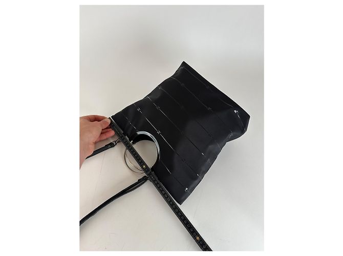 Courreges Vintage Courrèges AC Monogramm 2Way Tote Bag Schwarz - Ansicht 11