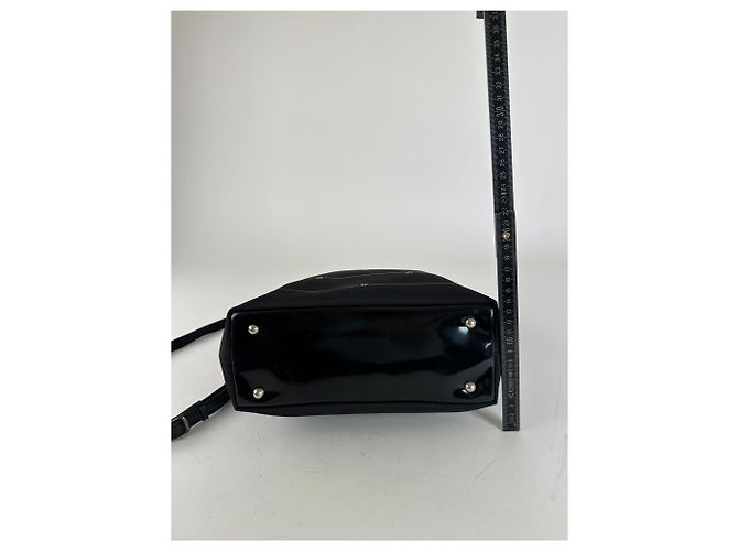 Courreges Vintage Courrèges AC Monogramm 2Way Tote Bag Schwarz - Ansicht 14