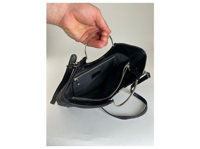 Courreges Vintage Courrèges AC Monogramm 2Way Tote Bag Schwarz - Ansicht 3