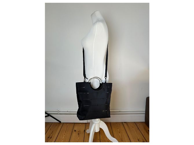 Courreges Vintage Courrèges AC Monogramm 2Way Tote Bag Schwarz - Ansicht 5