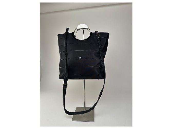 Courreges Vintage Courrèges AC Monogramm 2Way Tote Bag Schwarz - Ansicht 8