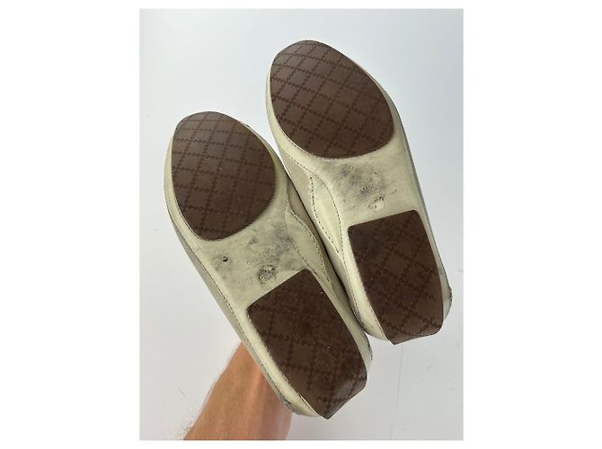 Mocassini da guida in suede Horsebit vintage Gucci crema EU41,5 - vista 10