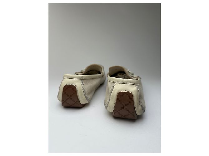 Mocassini da guida in suede Horsebit vintage Gucci crema EU41,5 - vista 8