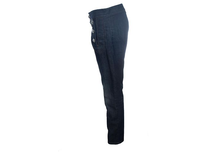 Jeans skinny de denim azul oscuro lavado Gucci - vista 4