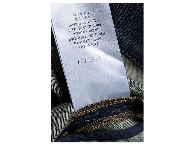 Jeans skinny de denim azul oscuro lavado Gucci - vista 5