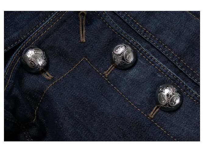 Jeans skinny de denim azul oscuro lavado Gucci - vista 8