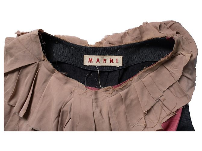 Marni, Graues und rosa Kleid mit Rüschen Pink - Ansicht 5