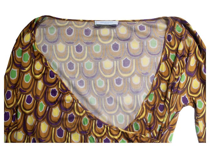 Emilio Pucci, Top incrociato stampato grafico Multicolore - vista 5