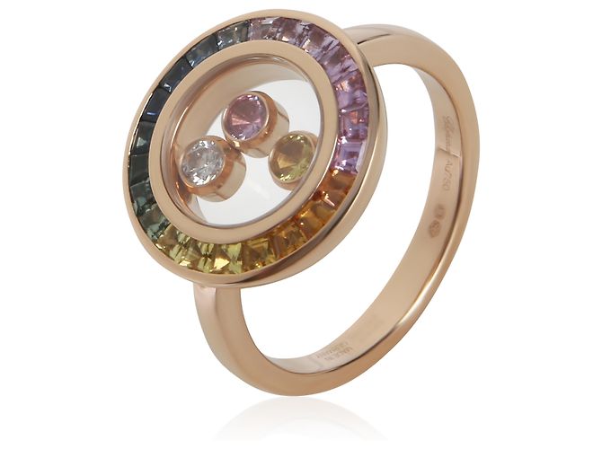 Chopard Happy Diamond Ring aus Roségold, Saphir und Diamant - Ansicht 2