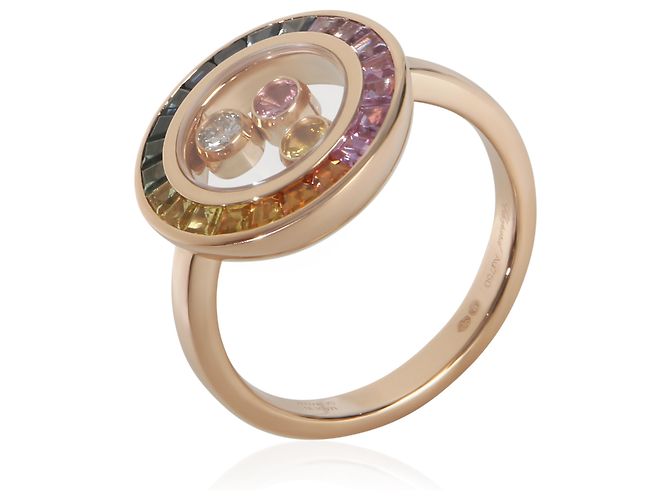 Chopard Happy Diamond Ring aus Roségold, Saphir und Diamant - Ansicht 5