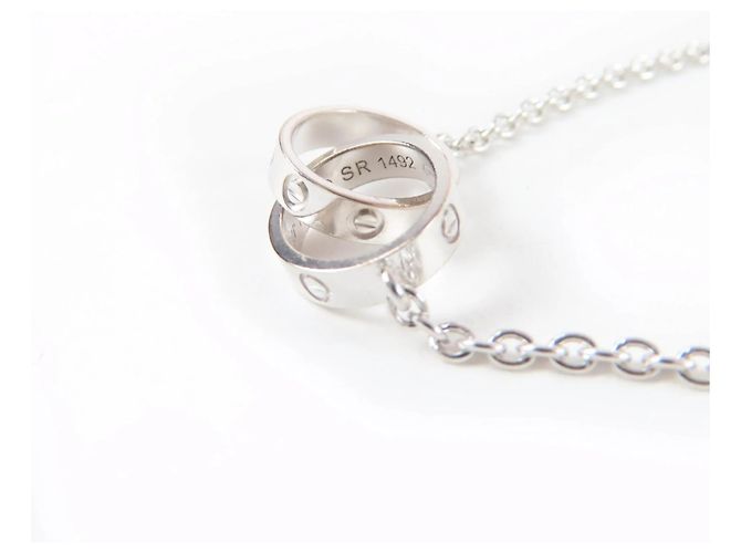 Collana Baby Love Cartier in Oro Bianco D'oro - vista 4