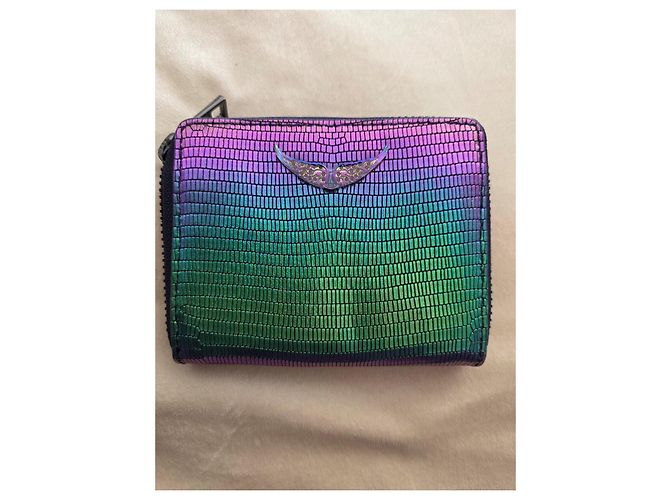 Zadig & Voltaire leather wallet multicolored metallic Multiple colors - view 10