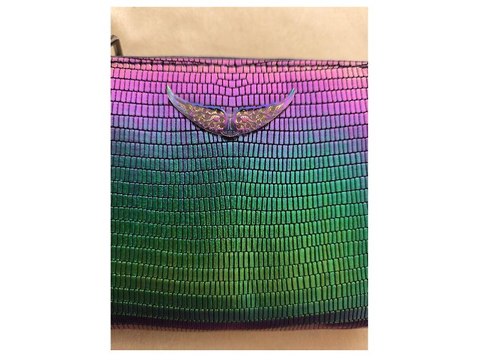 Zadig & Voltaire leather wallet multicolored metallic Multiple colors - view 11