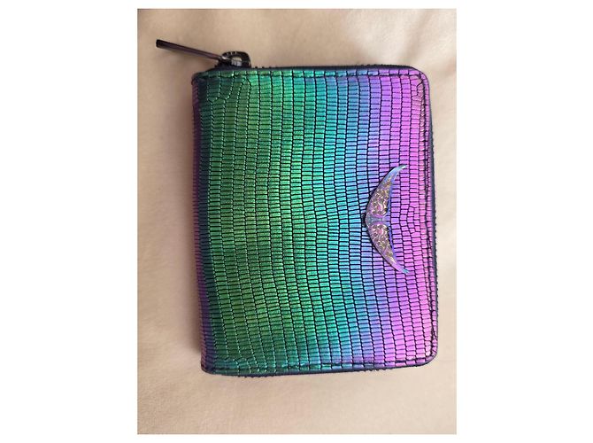 Zadig & Voltaire leather wallet multicolored metallic Multiple colors - view 2