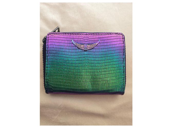 Zadig & Voltaire leather wallet multicolored metallic Multiple colors - view 9