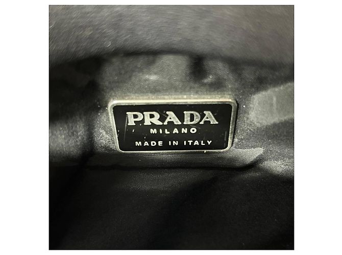 Borsa a spalla in neoprene e rete nera Prada Sport 1999 Nero - vista 6