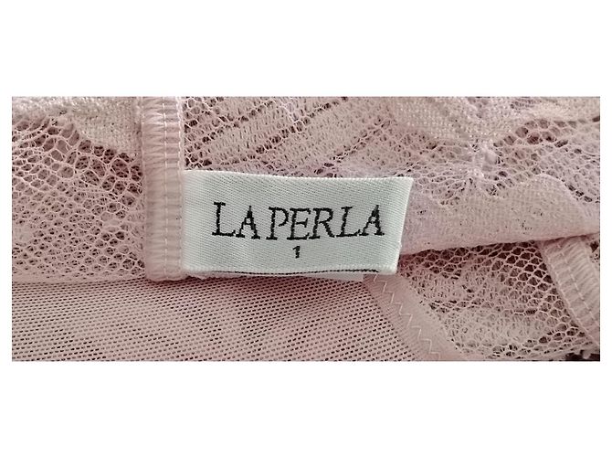 LA PERLA SOTTOVESTE CON INSERTI IN PIZZO. Rosa - vista 2