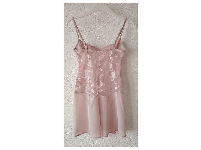 LA PERLA SOTTOVESTE CON INSERTI IN PIZZO. Rosa - vista 3
