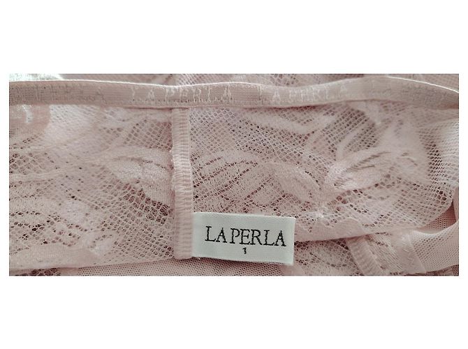 LA PERLA SOTTOVESTE CON INSERTI IN PIZZO. Rosa - vista 5