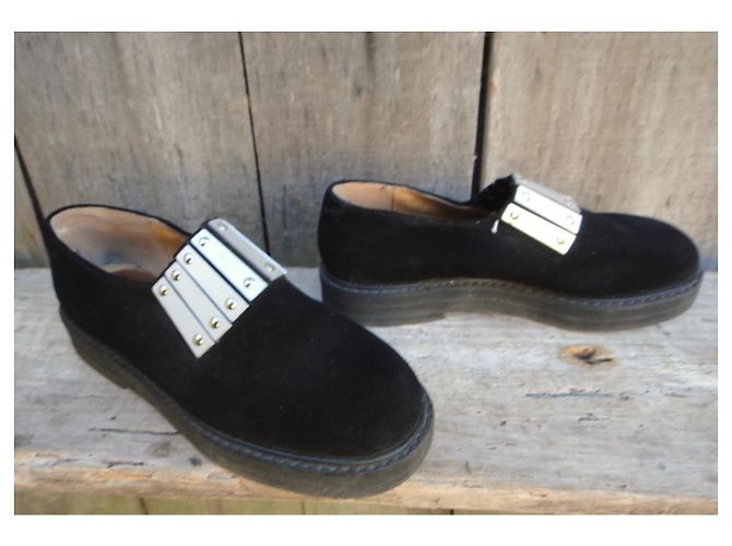 Mocassini Free Lance in camoscio nero - vista 3