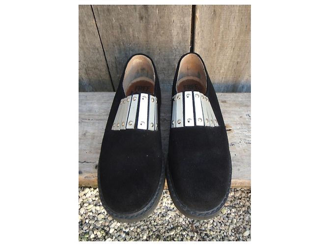 Mocassini Free Lance in camoscio nero - vista 4