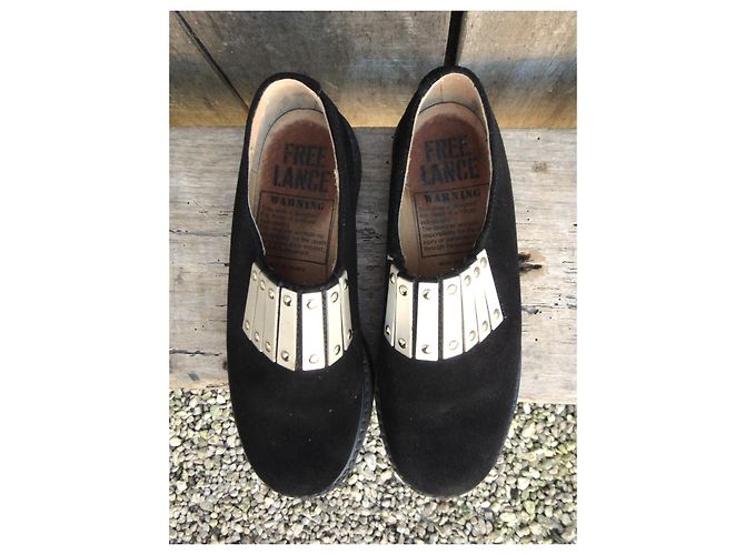 Mocassini Free Lance in camoscio nero - vista 8