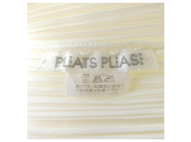 Top Pleats Please Issey Miyake Blanco - vista 3