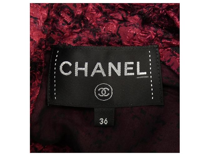 Top de seda Chanel Roja - vista 5