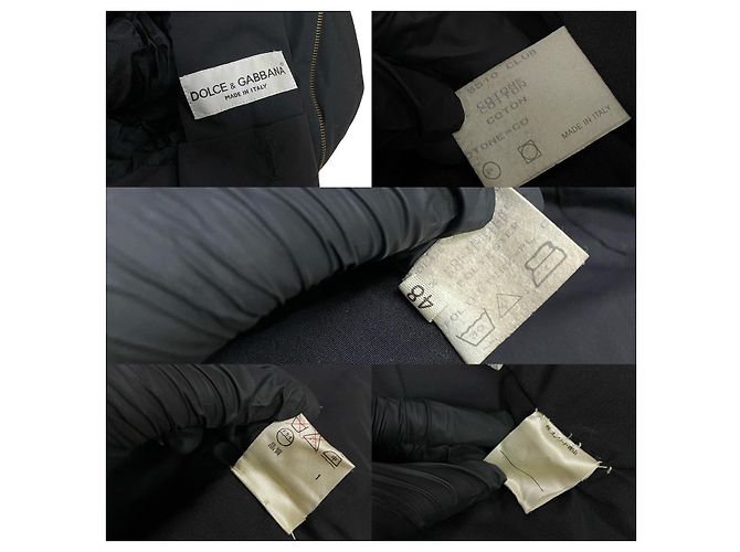 Dolce & Gabbana Abrigo de poliéster y algodón Dolce&Gabbana Negro - vista 7