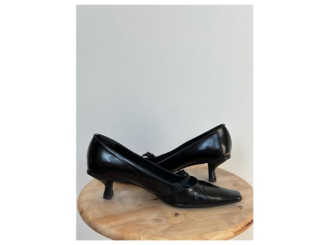 Décolleté Mary Jane Prada in vernice nera Nero - vista 8
