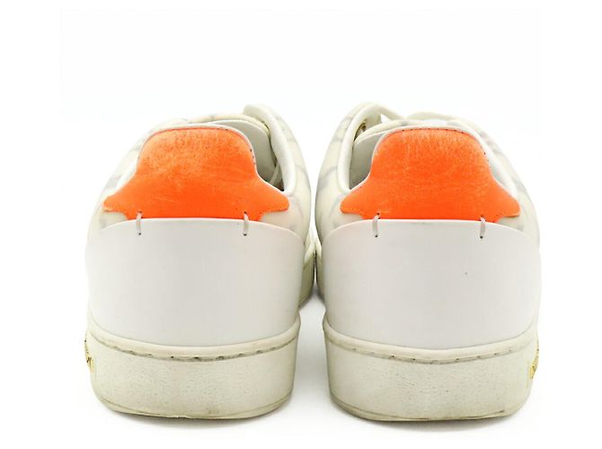 Sneakers in tessuto Monogram della linea Frontrow di Louis Vuitton Bianco Arancione - vista 3