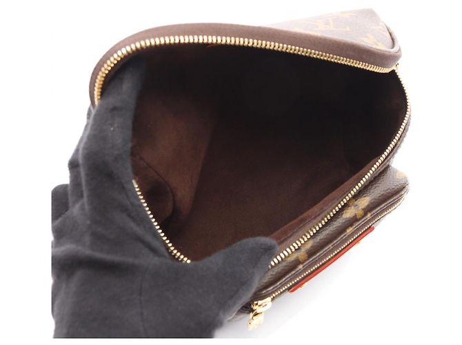 Borsa Bumbag Mini Monogram 2way Louis Vuitton Marrone Bronzo - vista 3