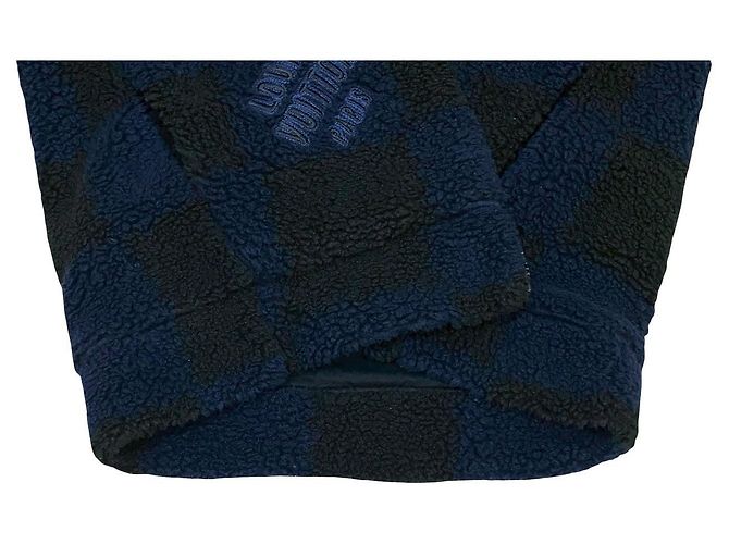 Louis Vuitton NIGO Polyesterjacke Schwarz Marineblau - Ansicht 10