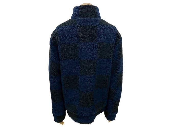Louis Vuitton NIGO Polyesterjacke Schwarz Marineblau - Ansicht 3
