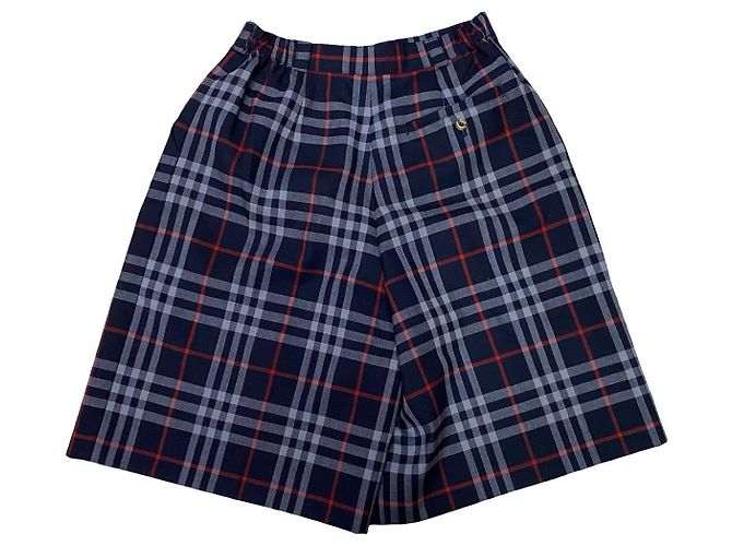 Short de lã e poliéster Burberry Azul - vista 2