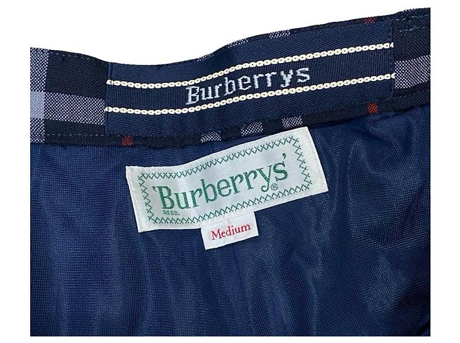 Short de lã e poliéster Burberry Azul - vista 3