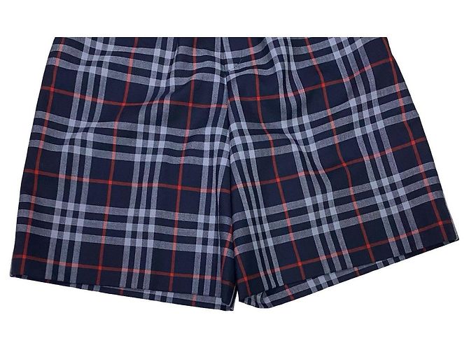 Short de lã e poliéster Burberry Azul - vista 6