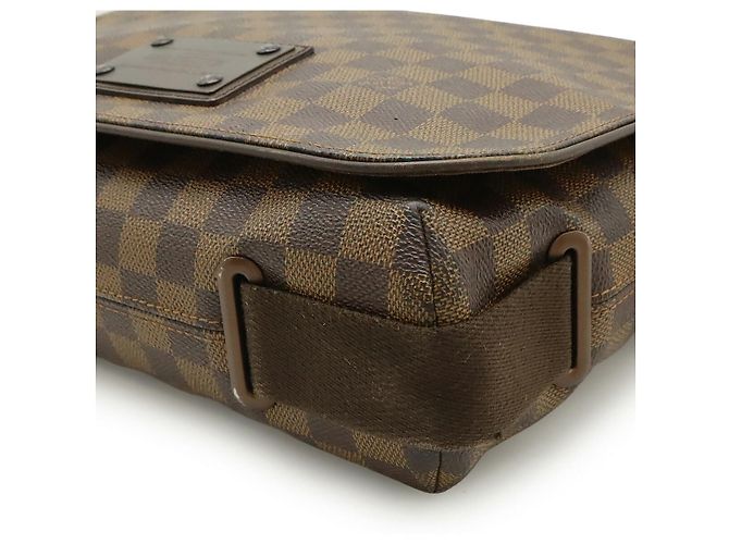 Borsa a Spalla Damier Brooklyn MM di Louis Vuitton Marrone - vista 3
