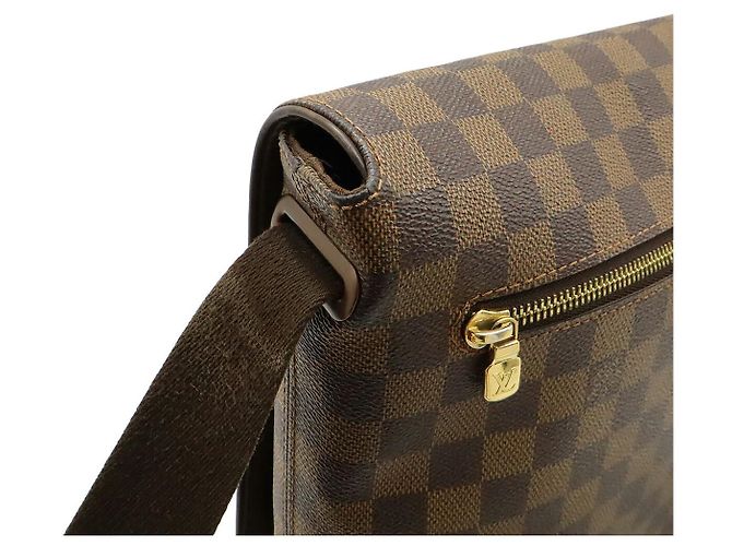 Borsa a Spalla Damier Brooklyn MM di Louis Vuitton Marrone - vista 4