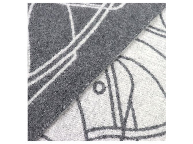 Stola in cashmere Entrelac Equestre di Hermès Marrone - vista 4